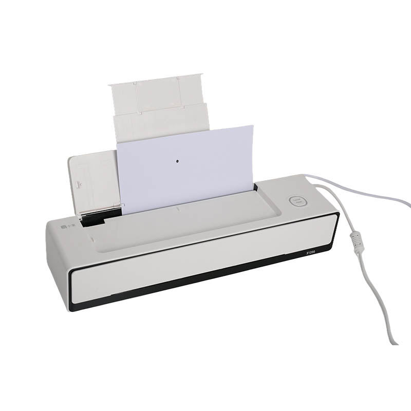 How do portable inkjet printers achieve high-precision, high-resolution printing in a compact design?